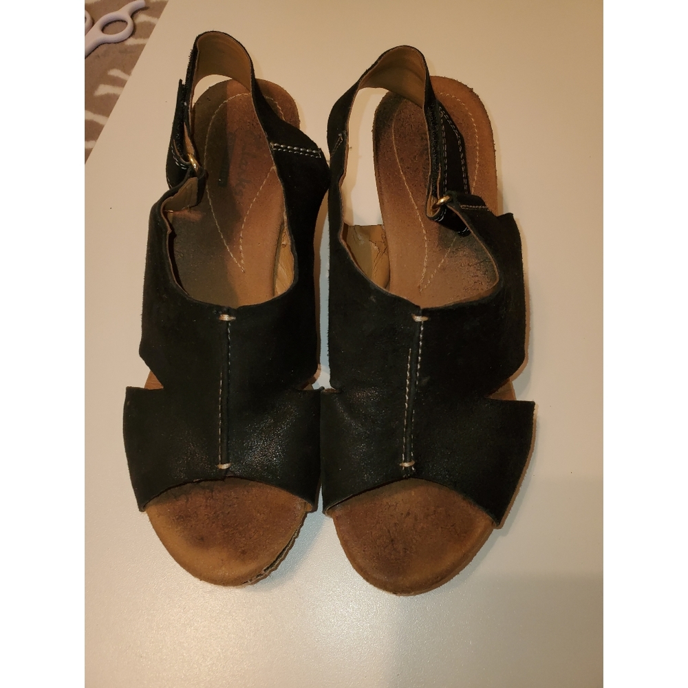 Clarks Black Annadel Eirwyn Sandals